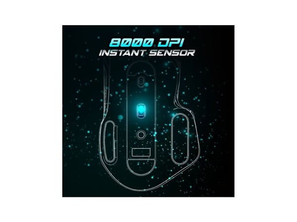 Spirit of Gamer PRO M5 DARK WIRELESS, Oikeakätinen, Optinen, RF Wireless + Bluetooth + USB Type-C, 8000 DPI, musta