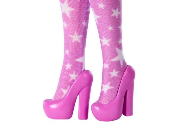 Barbie Deluxe Style Pink Denim Star Wrap Asian