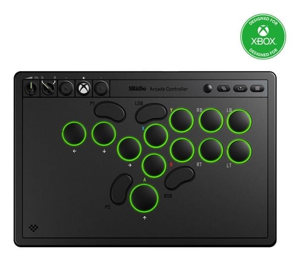 8Bitdo Arcade Controller for Xbox, Gamepad, PC, Xbox One, Xbox Series S, Xbox Series X, Analog, Flerfarget, Ledning & Trådløs, RF/USB 8Bitdo Arcade Controller for Xbox, Gamepad, PC, Xbox One, Xbox Series S, Xbox Series X, Analog, Flerfarget, Ledning & Trådløs, RF/USB