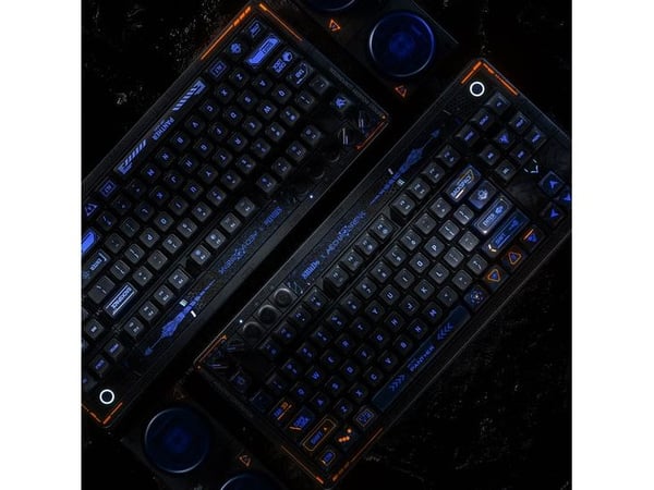 8Bitdo Retro 87, Ledning & Trådløs, USB + RF Wireless + Bluetooth, Mekanisk nøkkelbryter, QWERTY, RGB LED, Svart