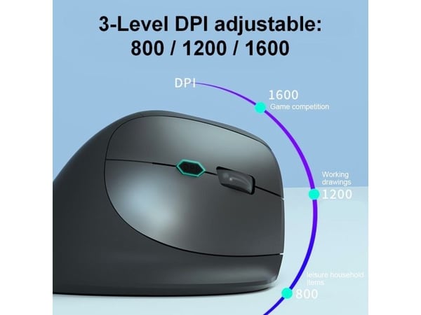 Equip 245120, Oikeakätinen, Vaakasuuntainen muotoilu, Optinen, RF Wireless + Bluetooth, 1600 DPI, musta