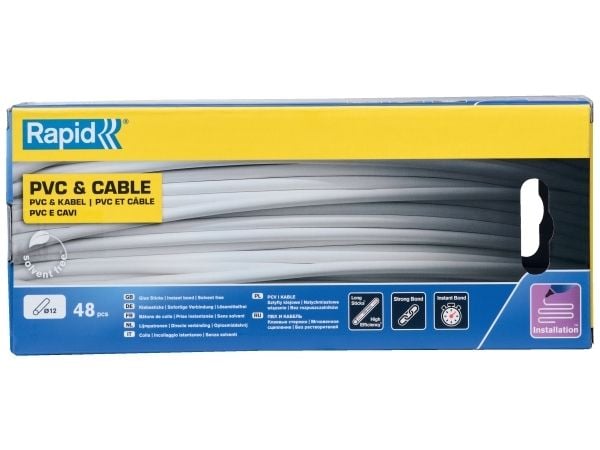 lim for PVC og kabler 12x190mm 48 stk.