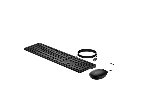 HP Desktop 320MK - Sæt med mus og tastatur - full size - USB - UK - sort