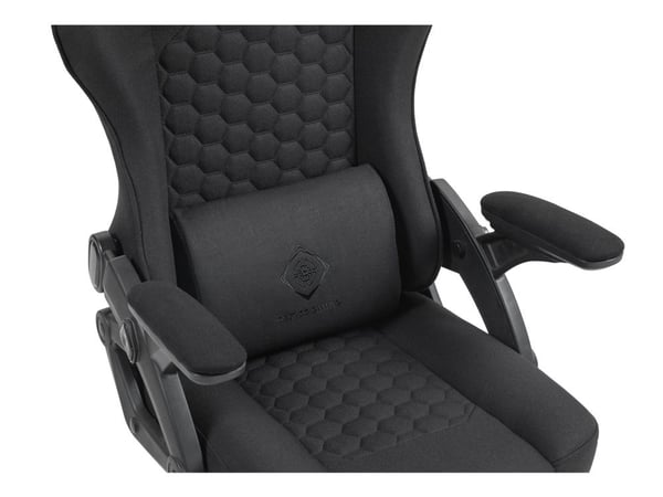 Deltaco DC130 Soft Woven Mesh -pelituoli, musta