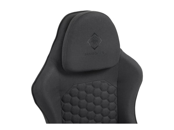 DELTACO GAMING DC130 - Spelstol - ergonomisk - armstöd - linne tyg - svart