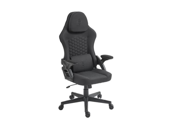 Deltaco DC130 Soft Woven Mesh -pelituoli, musta
