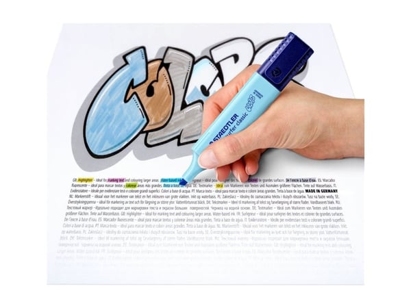 STAEDTLER Textsurfer classic 364 C - Markeringspenn - for fakspapir, karbonpapir - assorterte farger - vannbasert blekk - 1-5 mm (en pakke 10)