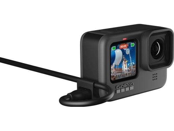 GoPro USB-Pass Trough Door, Kamerakaapeli, Musta