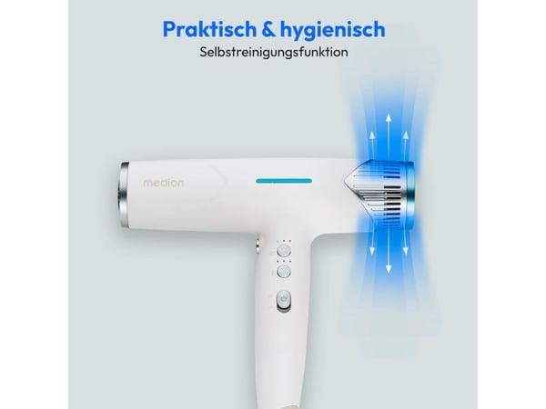MEDION LIFE HD2, 95 °C, 82 dB, Hvit, Monokromatisk, 1,8 m, Knapper