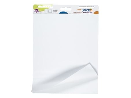 Selvklæbende Konferenceblok 72x62cm 30 Blad Hvid