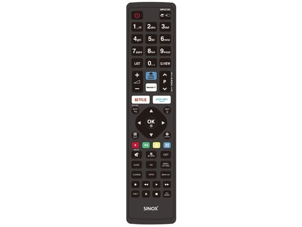 Sinox SXR1240, TV, RF kabel-fri, Trykknapper, Svart