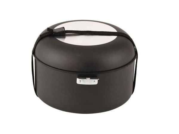 Outwell 650598, Kokkärlsset, Aluminium, 5 L, Svart, Svart, Glas