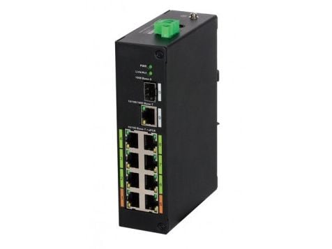 Dahua Technology DH-LR2110-8ET-120, L2, Fast Ethernet (10/100), Strömförsörjning via Ethernet (PoE) stöd