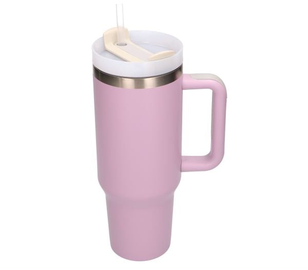 Black Forest | Termokrus med sugerør | termos med hank 1200 ml pudderrosa