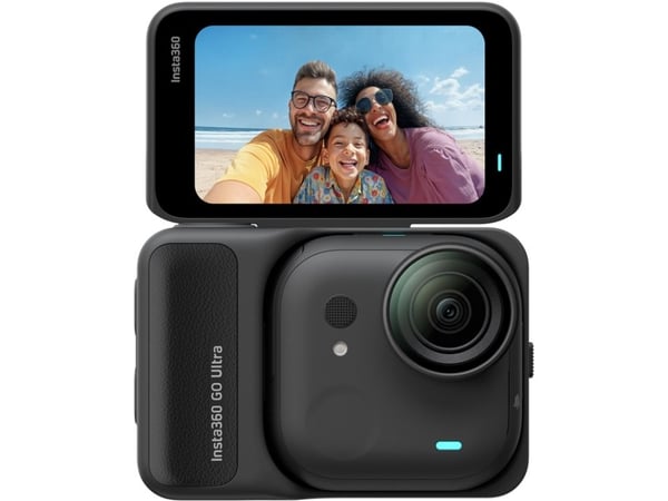 Insta360 GO Ultra Standardpakke, 4K Ultra HD, 240 bilder per sekund, Wi-Fi, Bluetooth, 500 mAh, 52,9 g