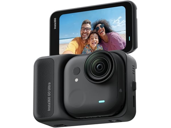 Insta360 GO Ultra Standardpakke, 4K Ultra HD, 240 bilder per sekund, Wi-Fi, Bluetooth, 500 mAh, 52,9 g