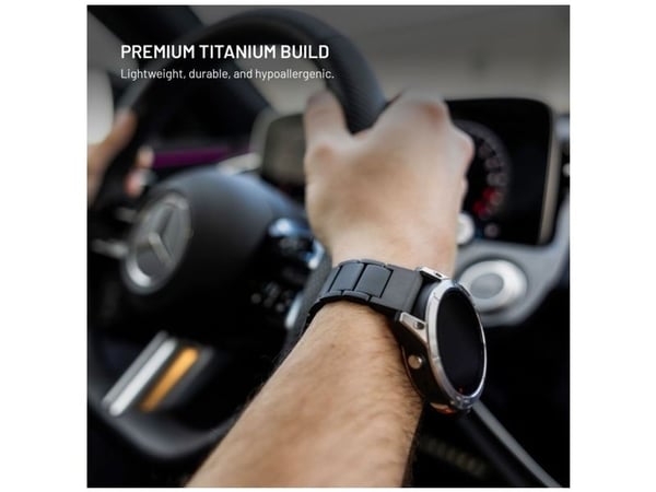 FIXED Titanium Strap, Strop / Belte, Smartklokke, Svart, Samsung, Galaxy Watch Ultra, Titan, Rustfritt stål