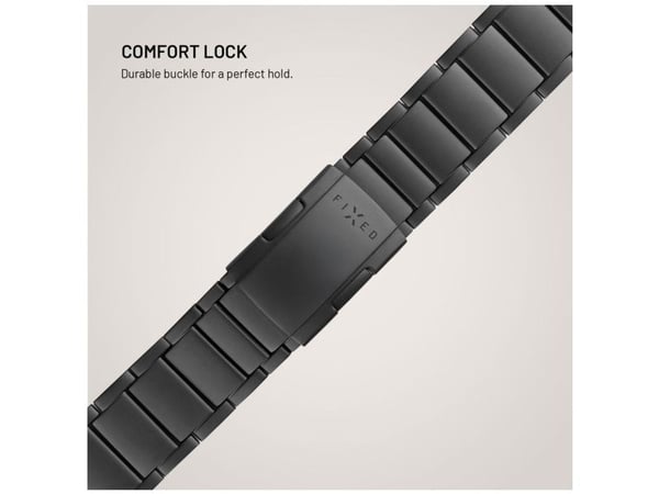 FIXED Titanium Strap, Strop / Belte, Smartklokke, Svart, Samsung, Galaxy Watch Ultra, Titan, Rustfritt stål