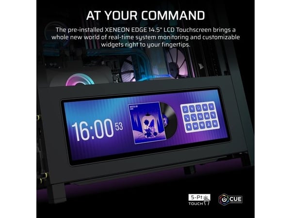 CORSAIR FRAME 4000D LCD RS ARGB - Midi-tårn gaming - utvidet ATX (E-ATX) - sidepanel med vindu (herdet glass) - ingen strømforsyning (ATX) - svart ...