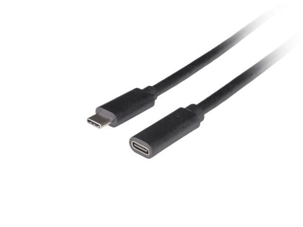 FORLENGER USB-C M/F 3.1 1.5M SVART LANBERG