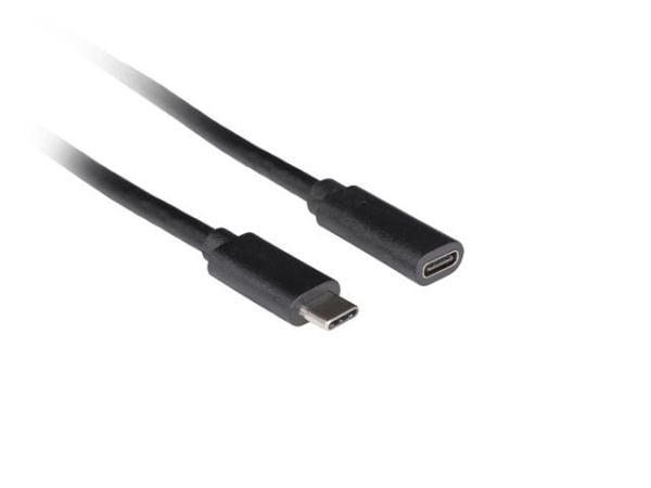 FORLENGER USB-C M/F 3.1 1.5M SVART LANBERG