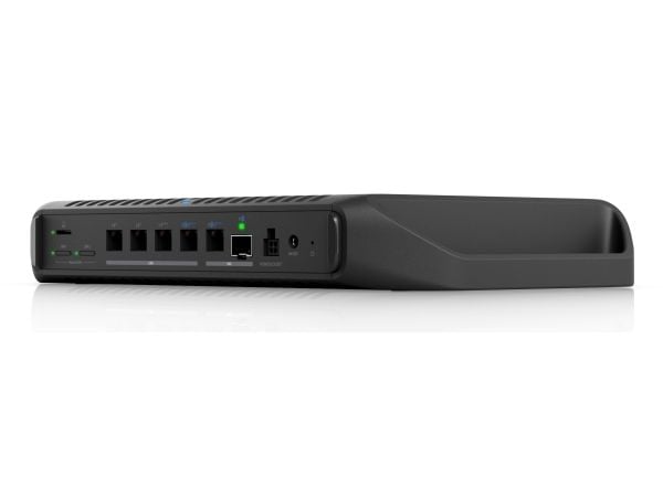Ubiquiti UCG-Industrial, svart, rack/skap/vegg, status, intern, RP-SMA, 5 dBi