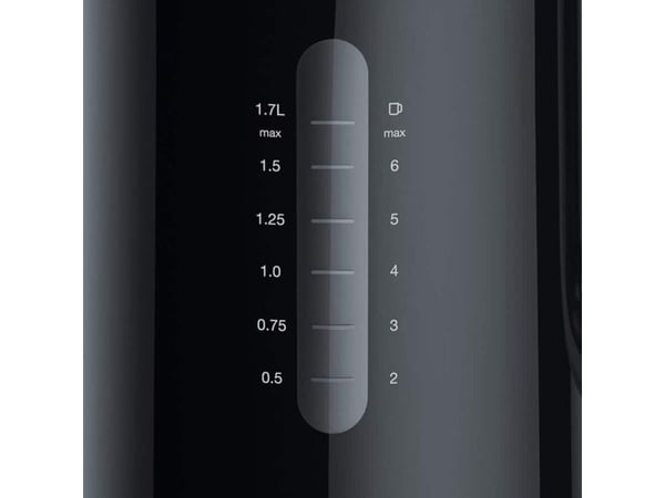 Braun WK 1100 BK, 1,7 l, 2200 W, Svart, Plast, Vattennivå indikator