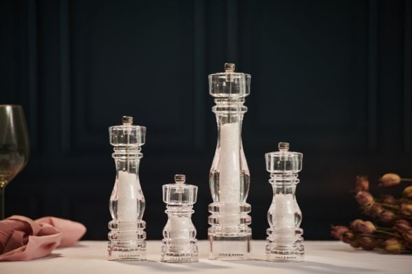 Cole & Mason London salt- og pepperkvern i akryl 13 cm