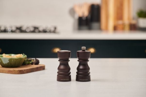COLE&MASON London salt- og pepperkvern, mørkt tre 13 cm
