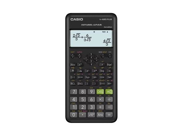 Casio FX-82ES PLUS-2, Tasku, Funktiolaskin, 12 lukua, Akku, Musta