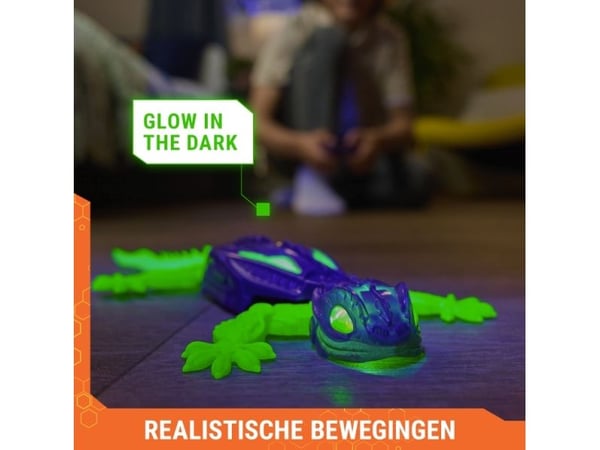 Hex Bots Wall Crawler Gecko Glow in The Dark