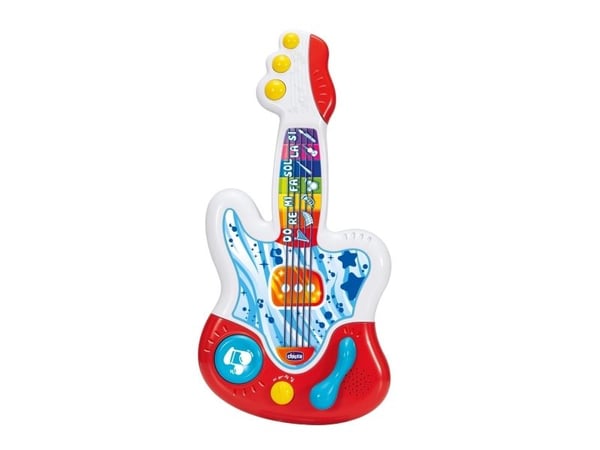 Chicco 00011087000000, Musikalsk instrument til lek og moro, Gitar, 0,75 år, AA, 400 g, Flerfarget