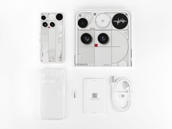 Nothing Phone (3), 16,9 cm (6.67"), 16 GB, 512 GB, 50 MP, Android 15, Hvit