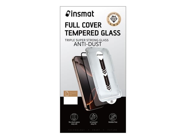 Insmat - Skjermbeskyttelse for mobiltelefon - 3x stronger dust-free armored, easy & anti-dust super full - glass - for Samsung Galaxy S26 Ultra