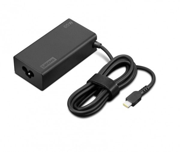 Lenovo - USB-C-strømadapter - AC 100-240 V - 65 watt - svart