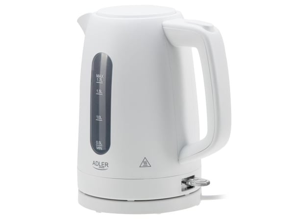 Adler , 1,7 l, 2200 W, Hvit, Plast, Vannivåindikator, Trådløs