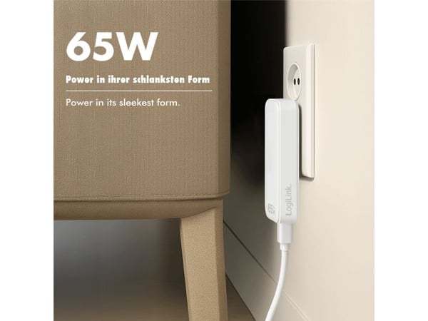 LogiLink PA0368, Sisätila, AC, 20 V, Valkoinen