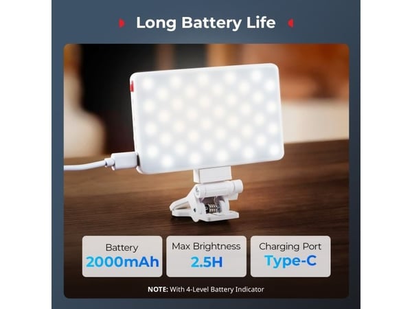 SmallRig 5505, 5 W, 1 ampuller, LED, 2,5 timer, 3 W, 700 lx