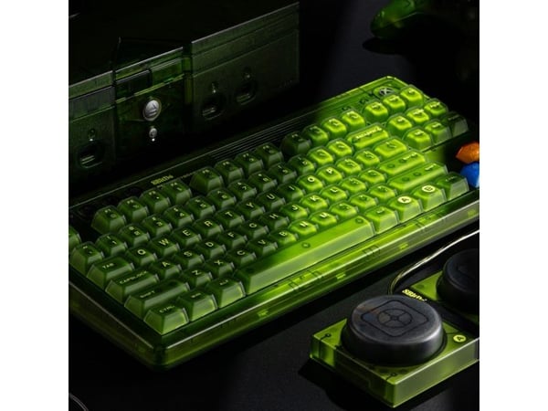 8Bitdo Mechanical Keyboard - Xbox Edition, Ledning & Trådløs, USB + RF Wireless + Bluetooth, Mekanisk nøkkelbryter, QWERTY, RGB LED, Grønn