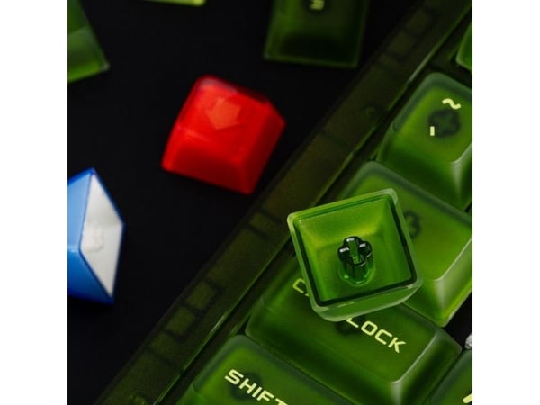 8Bitdo Mechanical Keyboard - Xbox Edition, Ledning & Trådløs, USB + RF Wireless + Bluetooth, Mekanisk nøkkelbryter, QWERTY, RGB LED, Grønn