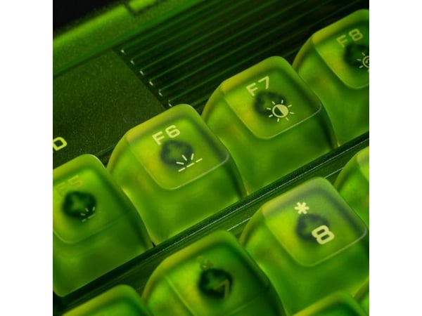 8Bitdo Mechanical Keyboard - Xbox Edition, Ledning & Trådløs, USB + RF Wireless + Bluetooth, Mekanisk nøkkelbryter, QWERTY, RGB LED, Grønn