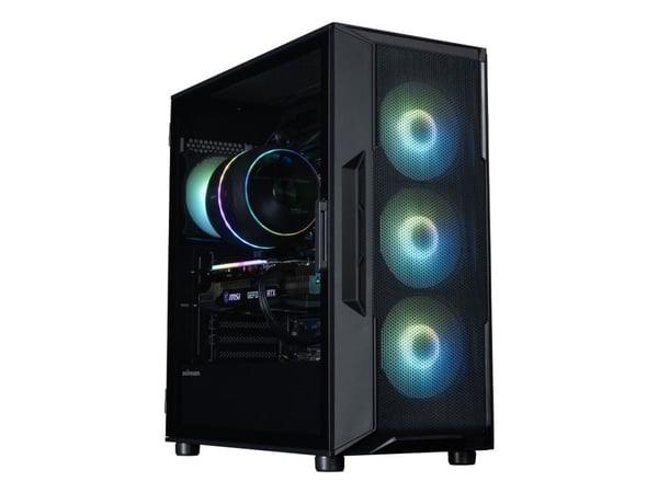 Zalman i3 NEO ARGB V2 BLACK, Midi Tower, PC, Svart, ATX, Mini-ITX, Plast, Stål, Härdat glas, 16 cm