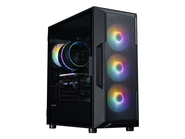 Zalman i3 NEO V2 - Mid tower - ATX - sidepanel med vindu (herdet glass) - ingen strømforsyning (ATX) - svart - USB/lyd