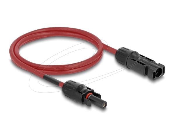 Delock - Solar cable - DL4 (hann) til DL4 (hunn) - 1000 V - 1 m - snap-in - svart