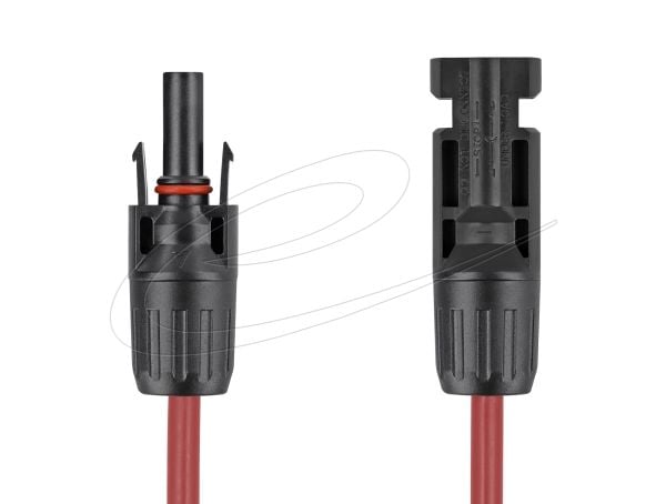 Delock - Solar cable - DL4 (hann) til DL4 (hunn) - 1000 V - 1 m - snap-in - svart