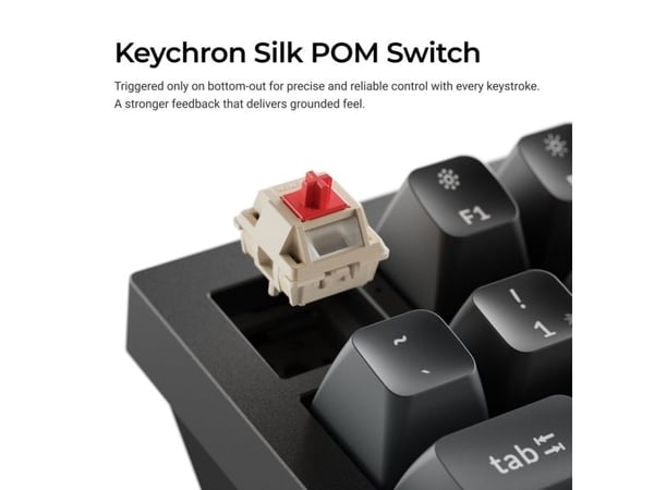 Keychron Q3 Ultra 8K, Ledning & Trådløs, Bluetooth, Mekanisk nøkkelbryter, QWERTY, RGB LED, Svart