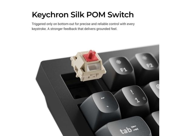 Keychron V1 Ultra 8K, Ledning & Trådløs, Bluetooth, Mekanisk nøkkelbryter, QWERTY, RGB LED, Svart