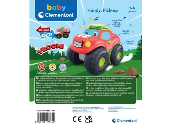 Baby 17544, Bil, 1 år, Flerfarget