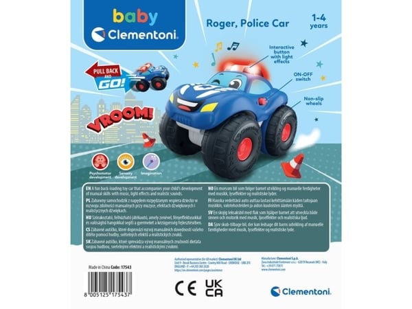 Baby 17543, Bil, 1 år, AG13, Flerfarget