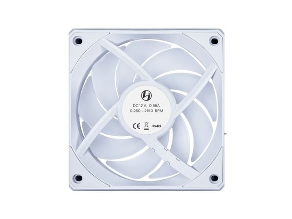 Lian Li 12CL1, Vifte, 12 cm, 0,25 RPM, 2150 RPM, Hvit